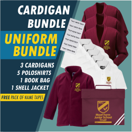 Bundle offer of 3 Cardigans, 5 poloshrts, 1 Fleece Jacket and a Book Bag!