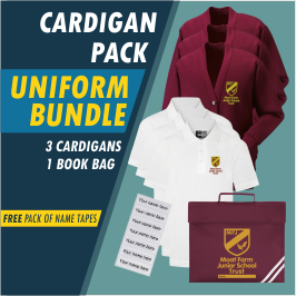 Bundle offer of 3 Cardigans, 3 poloshrts and a Book Bag!