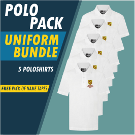 Bundle package of 5 poloshirts
