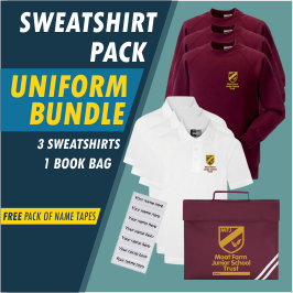Bundle offer of 3 Sweatshirt, 3 poloshrts and a Book Bag!